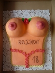 pro dospělé dort - dámské poprsí hrudník č.349