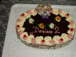 dort ovál vrch čokoláda s panenkou č.36