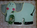  zvířátko slon dort č.202