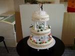 svatební 3 patrový dort s římskými sloupy (od 2 do 5 pater) č.160