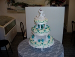 svatební 3 patrový dort č.095