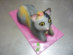 zvířátko dort, 3D kočička č.644