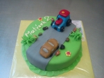kulatý dort traktor,auto č.547