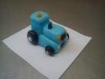 figurka traktor modrý