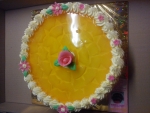 ovocný dort kulatý vrch želé + ananas č.486