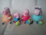 figurky marcipánové prasátko Pepina - celá rodinka