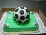 fotbalový míč - dort celý v marcipánu č.294