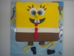 3D dort Spongebob s kytičkou